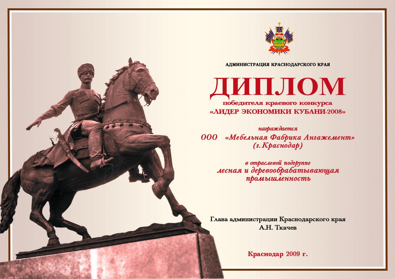 Диплом победителя