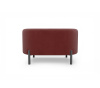 Пуф, высокие ножки, ткань Crown Cranberry