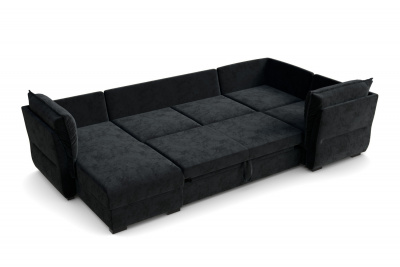 Диван-кровать, набор 1, ткань Сенсей Black Onyx