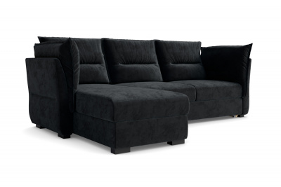 Диван-кровать, набор 3, ткань Сенсей Black Onyx