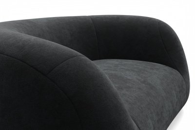 Диван, Набор Д2, ткань Сенсей (Scratch resistance) Black Onyx