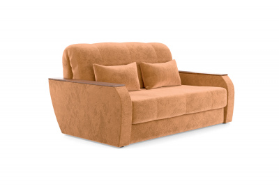 Диван-кровать, ширина спального места 140 см, ткань Сенсей (Scratch resistance) Terracotta