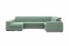 Диван-кровать, набор 1, ткань Сенсей (Scratch resistance) Mist Green
